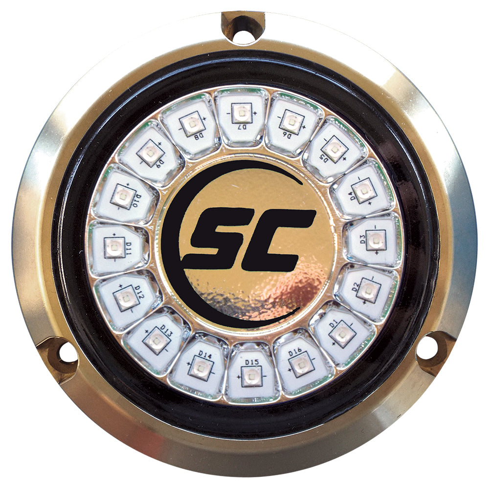 ShadowCaster Great White Single Color Underwater Light 16 LEDs Bronze SCR16GWBZ10